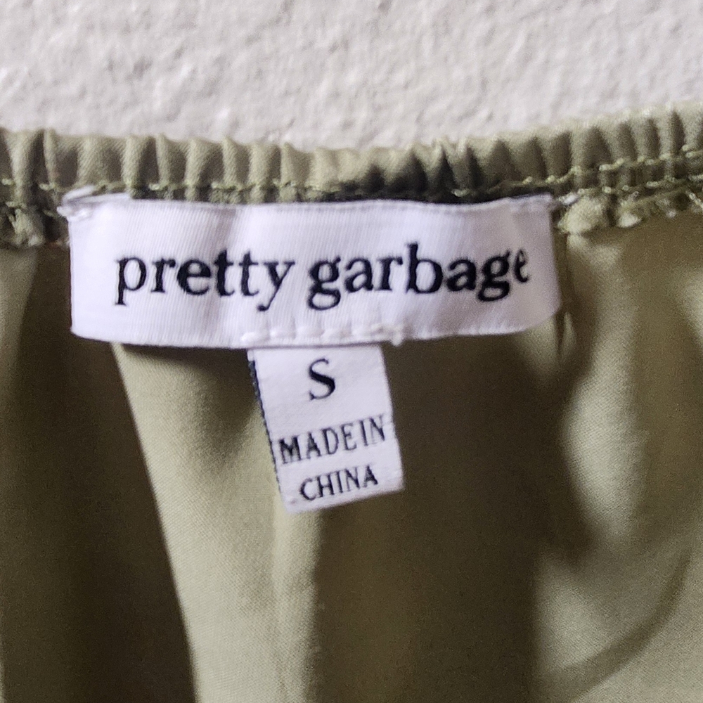 Olive Green Women's Crop Top - Picture 5 of 5